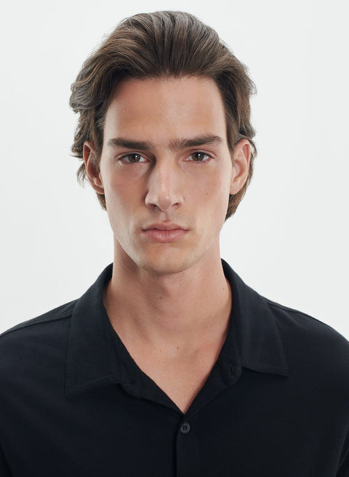 Chemise en coton organique et élasthanne - MAJESTIC FILATURES