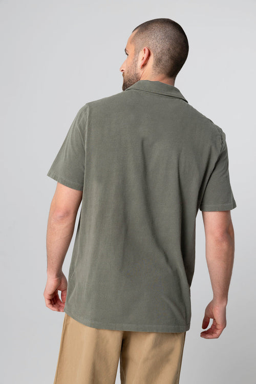 Jungle Short-Sleeved Polo Shirt in Organic Cotton / Elastane - MAJESTIC FILATURES