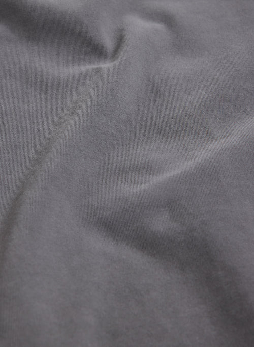 Gray Harold T-shirt round neck short sleeves in organic cotton and elastane - MAJESTIC FILATURES