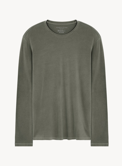 Camiseta de algodón orgánico y elastano - MAJESTIC FILATURES