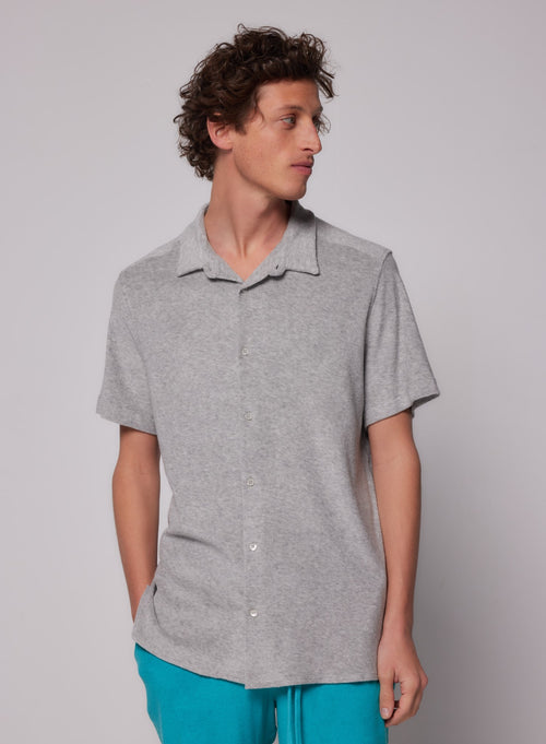 "Camisa de manga corta de Algodón / Modal" - MAJESTIC FILATURES