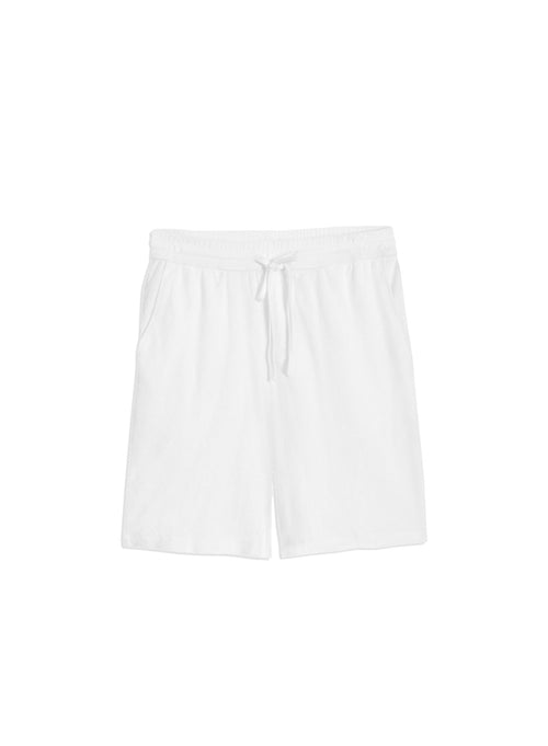 White Organic Cotton / Modal Shorts - MAJESTIC FILATURES