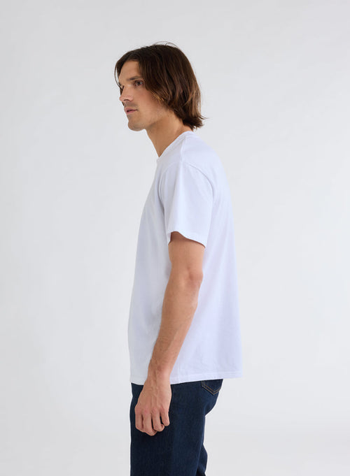 Camiseta de manga corta y cuello redondo en algodón orgánico / algodón reciclado© - MAJESTIC FILATURES