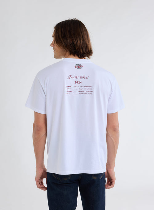 Camiseta de manga corta y cuello redondo en algodón orgánico / algodón reciclado© - MAJESTIC FILATURES