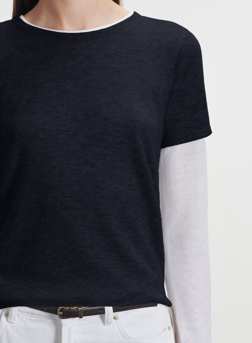 Kaschmir-T-Shirt - MAJESTIC FILATURES
