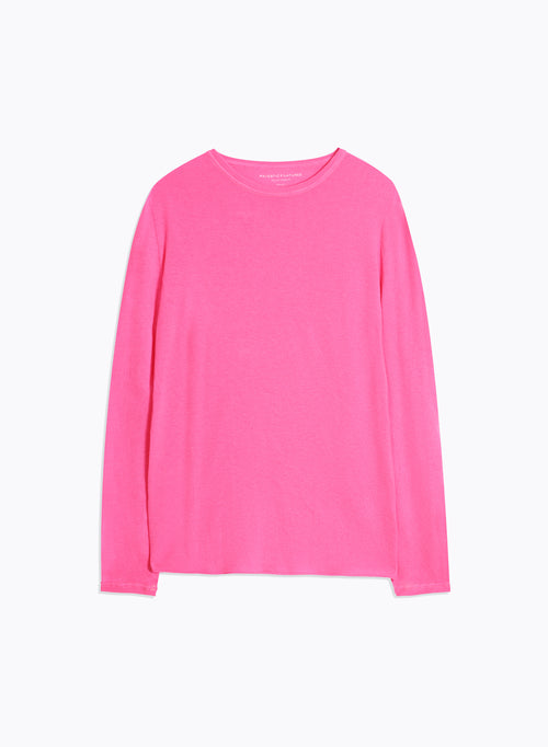 Cashmere round neck t-shirt - MAJESTIC FILATURES