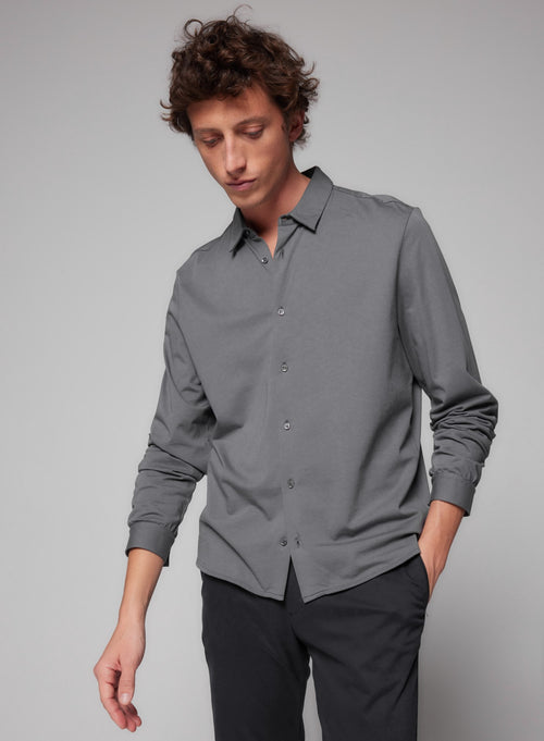 "Camisa de manga larga de Algodón" - MAJESTIC FILATURES