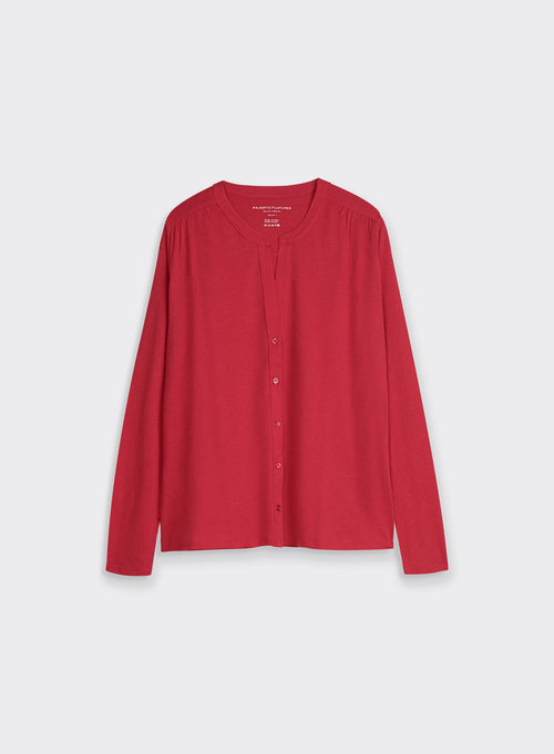 "Camiseta de manga larga de Lyocell / Algodón" - MAJESTIC FILATURES