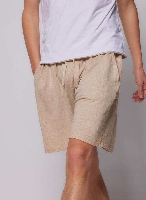 Shorts Sable en Lin / Elasthanne - MAJESTIC FILATURES