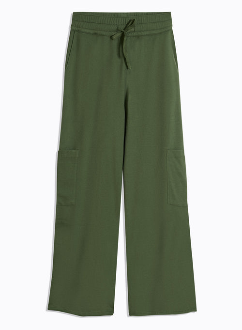 Green Organic Cotton Pants - MAJESTIC FILATURES