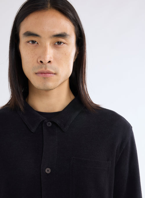 Black Long Sleeve Shirt - MAJESTIC FILATURES