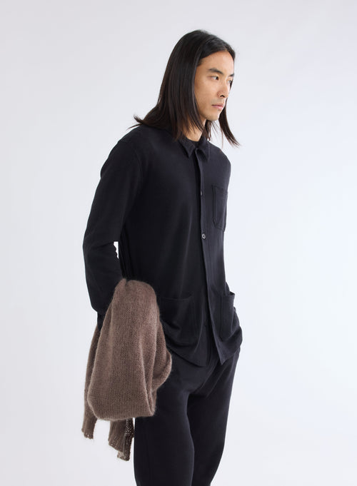 Black Long Sleeve Shirt - MAJESTIC FILATURES