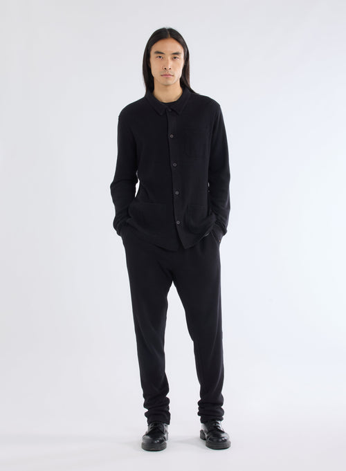 Black Long Sleeve Shirt - MAJESTIC FILATURES