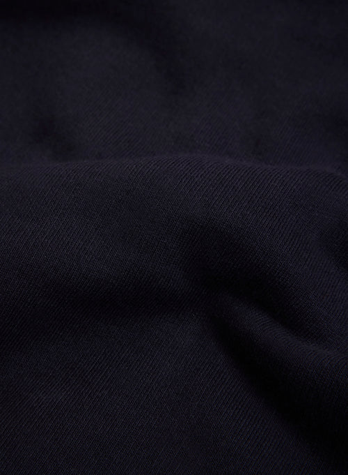 Navy shorts in organic cotton - MAJESTIC FILATURES