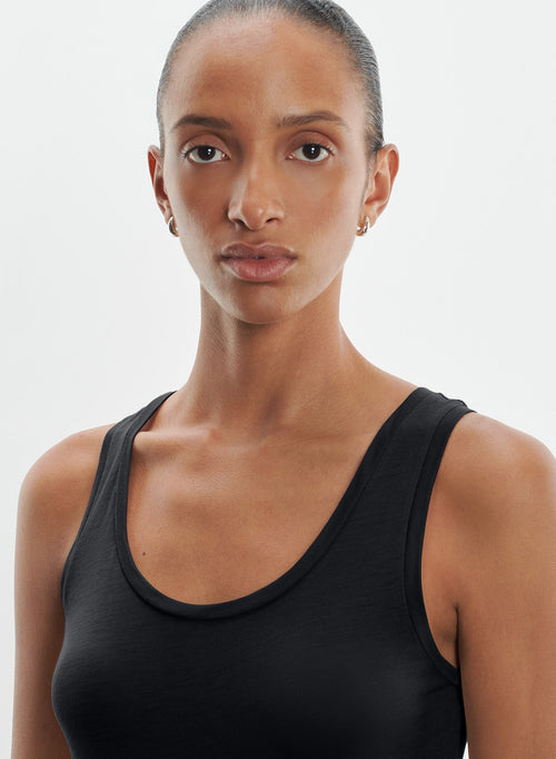 Camiseta de tirantes de viscosa y cachemira - MAJESTIC FILATURES