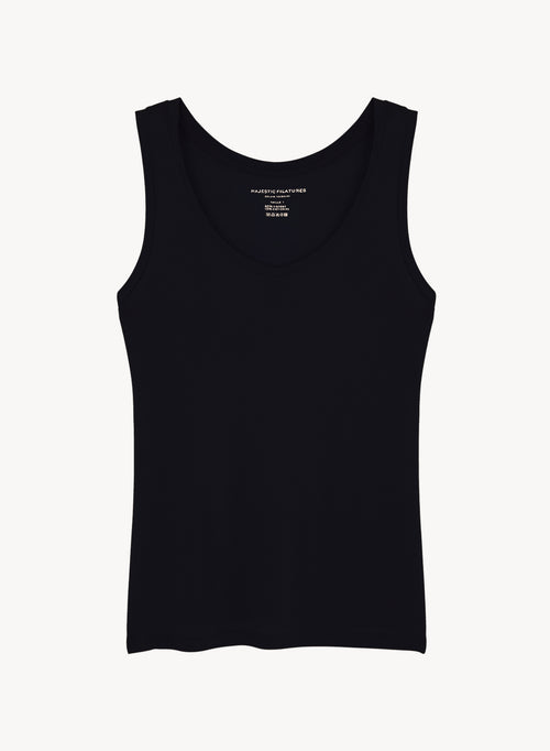 Camiseta de tirantes de viscosa y cachemira - MAJESTIC FILATURES