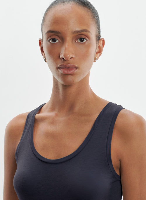Camiseta de tirantes de viscosa y cachemira - MAJESTIC FILATURES