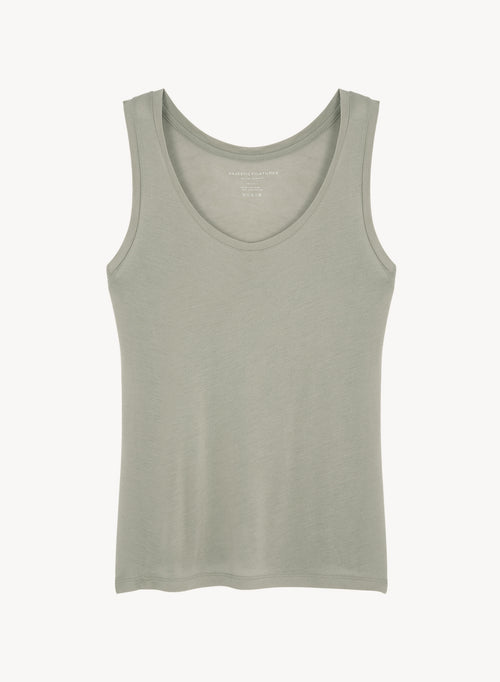 Camiseta de tirantes de viscosa y cachemira - MAJESTIC FILATURES