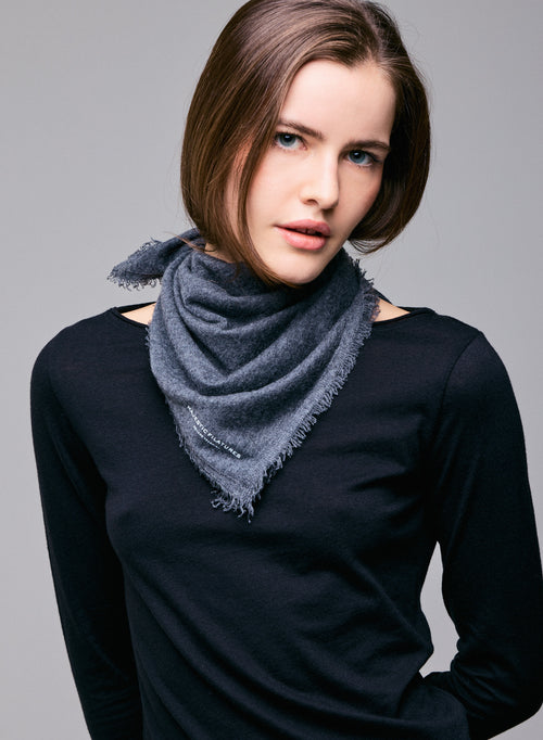 Pañuelo gris de cachemira - MAJESTIC FILATURES