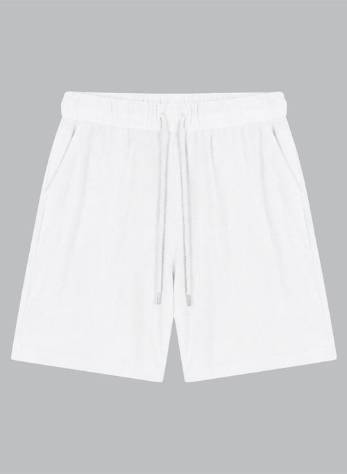 Organic Cotton / Polyamide Shorts in Milk - MAJESTIC FILATURES