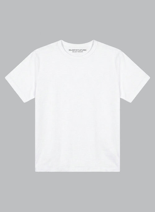 T-shirt Milk Col Rond Manches courtes en Coton Organique / Polyamide - MAJESTIC FILATURES