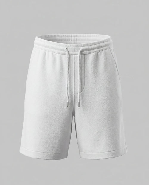 Shorts blancos de algodón orgánico/poliamida - MAJESTIC FILATURES