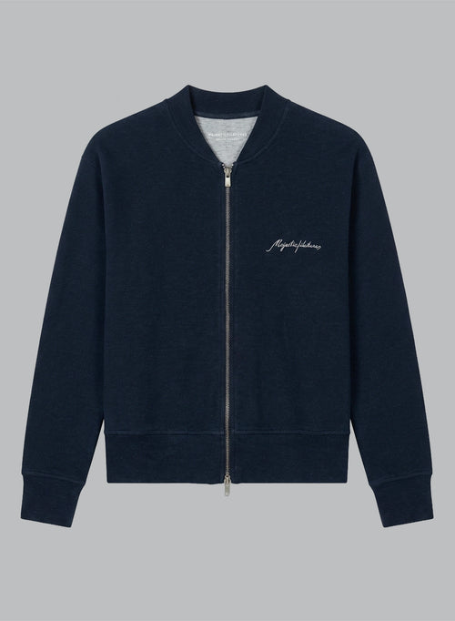 Veste Marine Manches Longues en Coton / Lin / Coton organique - MAJESTIC FILATURES