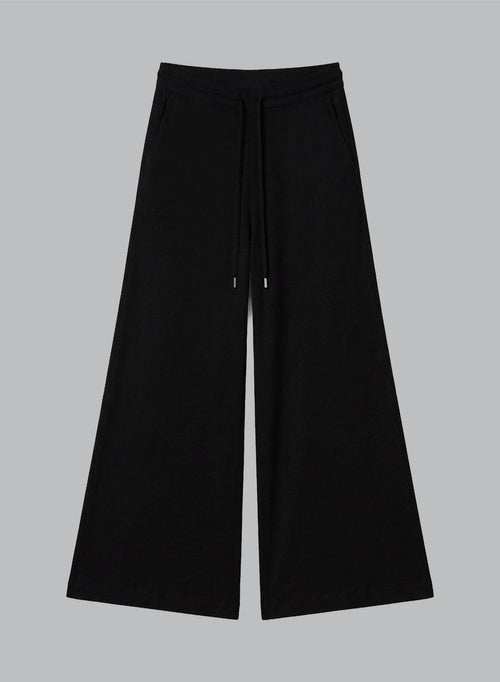 Black Pants in Cotton / Linen - MAJESTIC FILATURES