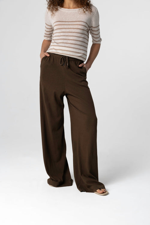 Pantalón Tonka de algodón/lino - MAJESTIC FILATURES