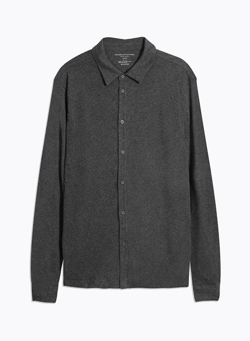 Camisa gris de manga larga - MAJESTIC FILATURES