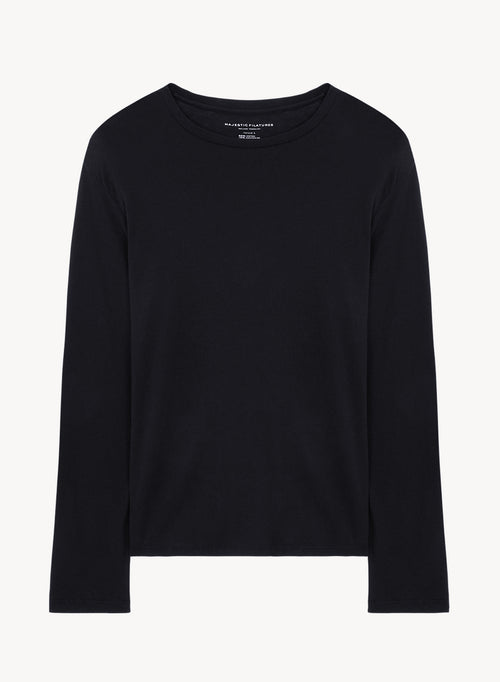 Cotton and cashmere T-shirt - MAJESTIC FILATURES