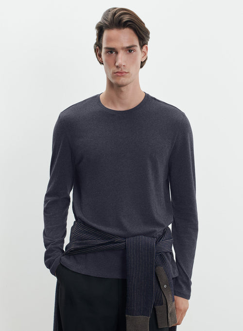 T-shirt en coton et cachemire - MAJESTIC FILATURES