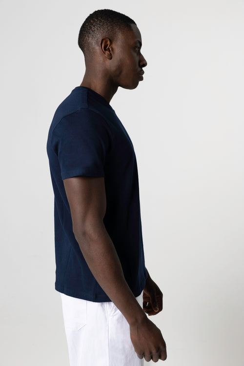 Patrice T-Shirt Rundhalsausschnitt kurze Ärmel aus Silk Touch Baumwolle - MAJESTIC FILATURES