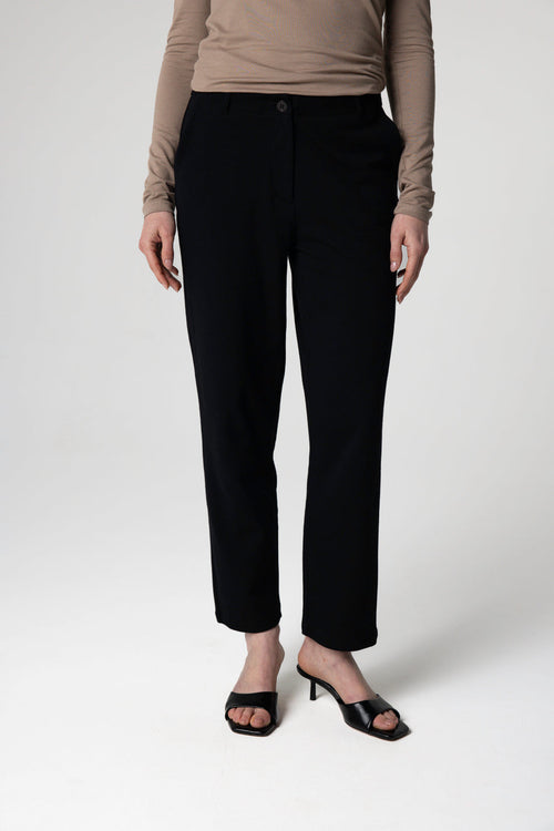 Pantalon Noir en Coton Supima - MAJESTIC FILATURES