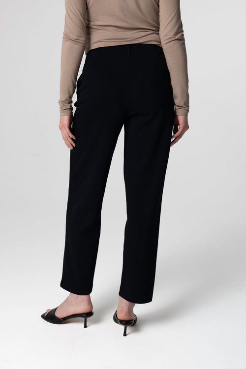 Pantalon Noir en Coton Supima - MAJESTIC FILATURES