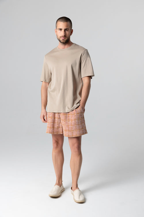 Desert Short-Sleeved Cotton Short-Sleeved T-Shirt - MAJESTIC FILATURES