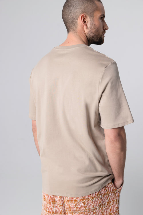 Desert Short-Sleeved Cotton Short-Sleeved T-Shirt - MAJESTIC FILATURES