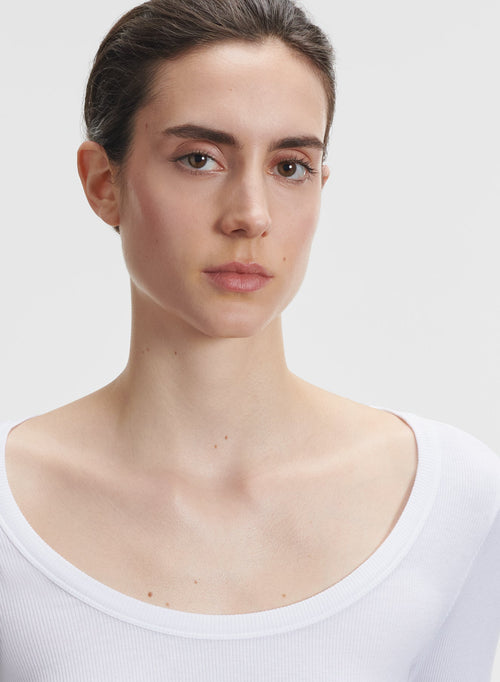 Camiseta de viscosa y elastano - MAJESTIC FILATURES