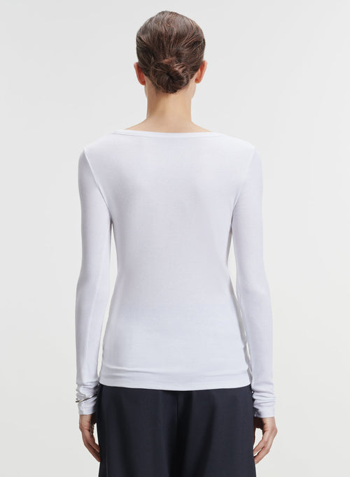 Camiseta de viscosa y elastano - MAJESTIC FILATURES