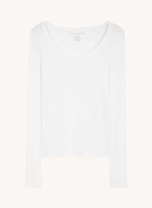 Camiseta de viscosa y elastano - MAJESTIC FILATURES
