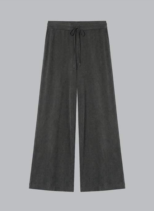 Pantalón gris oscuro de cupro/elastano - MAJESTIC FILATURES
