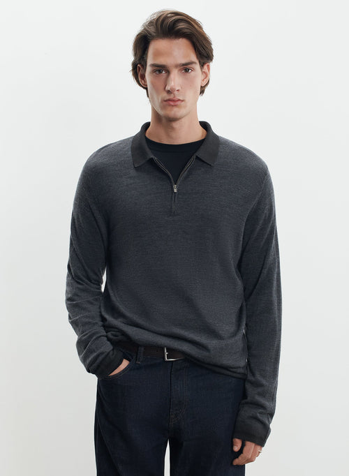 Polo de lana merino - MAJESTIC FILATURES