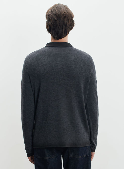 Merino wool polo shirt - MAJESTIC FILATURES