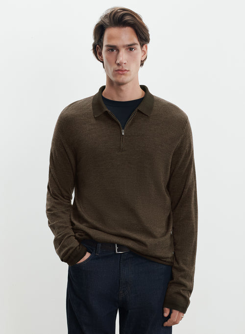 Polo de lana merino - MAJESTIC FILATURES