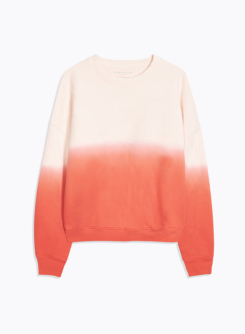 Sweat Rouge Col Rond Manches Longues en Coton organique - MAJESTIC FILATURES