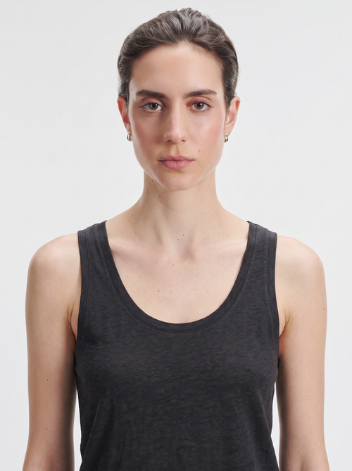 Tanktop aus Leinen und Elasthan - MAJESTIC FILATURES